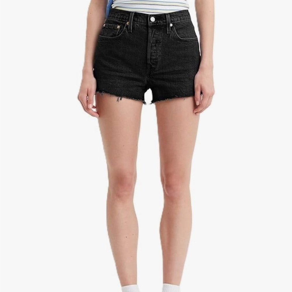 Levi Black 501 Jean Shorts